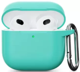 Силиконовый защитный чехол для AirPods 4, мятный (Mint green) Силиконовый защитный чехол для AirPods 4, мятный (Mint green)