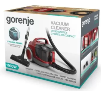 Пылесос VC1901GACRCY 731891 RED GORENJE