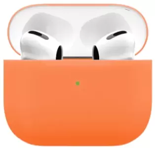 Силиконовый чехол "vlp" для Apple AirPods 3, тонкий силикон, оранжевый Силиконовый чехол "vlp" для Apple AirPods 3, тонкий силикон, оранжевый