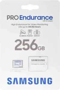 Карта памяти Samsung PRO Endurance microSDXC 256 ГБ Endurance UHS-I U3 V30 + ADP, (MB-MJ256KA/APC) Карта памяти Samsung PRO Endurance microSDXC 256 ГБ Endurance UHS-I U3 V30 + ADP, (MB-MJ256KA/APC)