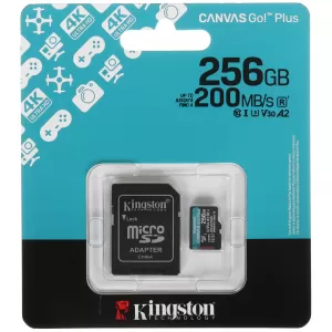 Карта памяти Kingston Canvas Go! Plus MicroSDXC 256GB + адаптер, (SDCG4/256GB) Карта памяти Kingston Canvas Go! Plus MicroSDXC 256GB + адаптер, (SDCG4/256GB)