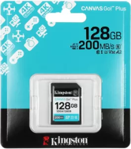 Карта памяти SDXC UHS-I U3 Kingston Canvas Go! Plus 128 ГБ, (SDG4/128GB) Карта памяти SDXC UHS-I U3 Kingston Canvas Go! Plus 128 ГБ, (SDG4/128GB)