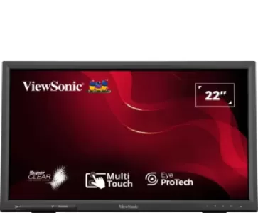 Монитор ViewSonic 21.5" TD2223-2 VA FHD Touch черный