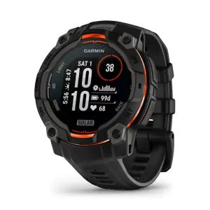 GARMIN INSTINCT 3 Solar 45мм черный с черным ремешком 
