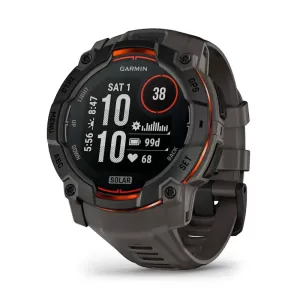 GARMIN INSTINCT 3 Solar 50мм черный с угольно-черным ремешком 