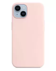 Чехол силиконовый MagSafe для iPhone 14 Plus (Нежно-розовый)