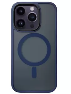 Чехол Hybrid MagSafe для iPhone 14 (Синий)