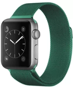 Ремешок для Apple Watch 38/40/41mm Milanese Loop Темно-Зеленый Ремешок для Apple Watch 38/40/41mm Milanese Loop Темно-Зеленый