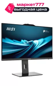 Моноблок MSI Pro AP242P 14M, 23.8" (1920x1080) IPS / Intel Core i5-14400 / 16 DDR5 / 256 ГБ SSD / Intel UHD Graphics / Без ОС / Клавиатура, мышь, Черный (9S6-AE0621-1021)