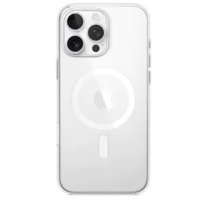 Чехол силиконовый прозрачный MagSafe для iPhone 16 Pro (Прозрачный)