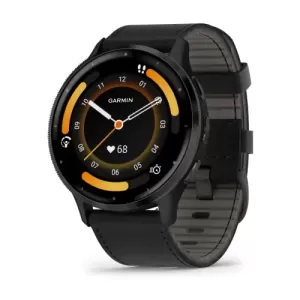 Смарт-часы Garmin Venu 3 черные с серым безелем и кожаным ремешком (010-02784-52) Смарт-часы Garmin Venu 3 черные с серым безелем и кожаным ремешком (010-02784-52)