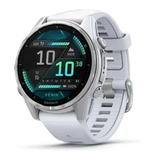 Умные часы Garmin fenix 8 – 43 mm AMOLED Silver with Whitestone Silicone band (010-02903-00) Умные часы Garmin fenix 8 – 43 mm AMOLED Silver with Whitestone Silicone band (010-02903-00)