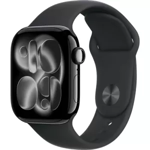 Смарт-часы Apple Watch Series 11 42mm Jet Black Aluminium Case with Black Sport Band M/L Смарт-часы Apple Watch Series 11 42mm Jet Black Aluminium Case with Black Sport Band M/L