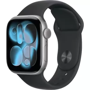 Смарт-часы Apple Watch Series 11 46mm Space Grey Aluminium Case with Black Sport Band M/L Смарт-часы Apple Watch Series 11 46mm Space Grey Aluminium Case with Black Sport Band M/L