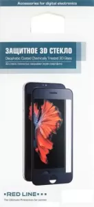 Защитное стекло RedLine для iPhone 7 Plus/8 Plus 3D Black Защитное стекло RedLine для iPhone 7 Plus/8 Plus 3D Black