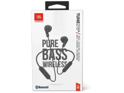 Гарнитура JBL Tune 215BT, Bluetooth, вкладыши, черный Гарнитура JBL Tune 215BT, Bluetooth, вкладыши, черный