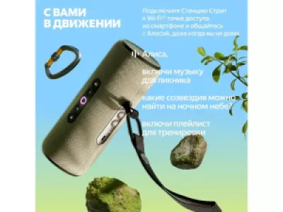 Умная портативная колонка Яндекс Стрит оранжевый Умная портативная колонка Яндекс Стрит оранжевый