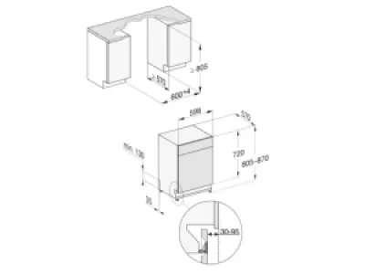 Встраиваемая посудомоечная машина Miele G 5022 SCU Inox Встраиваемая посудомоечная машина Miele G 5022 SCU Inox
