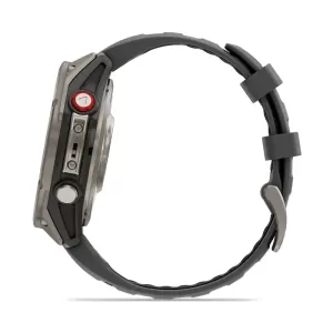 Смарт-часы Garmin Fenix 8 Pro 47mm, AMOLED Sapphire, титановый угольно-серый корпус, DLC, cерый силиконовый ремешок Смарт-часы Garmin Fenix 8 Pro 47mm, AMOLED Sapphire, титановый угольно-серый корпус, DLC, cерый силиконовый ремешок