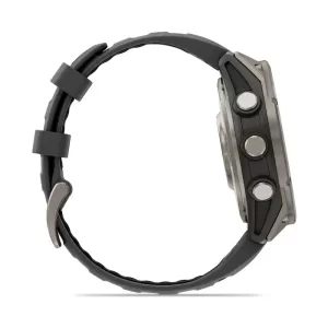 Смарт-часы Garmin Fenix 8 Pro 47mm, AMOLED Sapphire, титановый угольно-серый корпус, DLC, cерый силиконовый ремешок Смарт-часы Garmin Fenix 8 Pro 47mm, AMOLED Sapphire, титановый угольно-серый корпус, DLC, cерый силиконовый ремешок