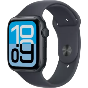 Умные часы Apple Watch SE 3 GPS, 44mm Midnight Aluminum Case with Midnight Sport Band - S/M