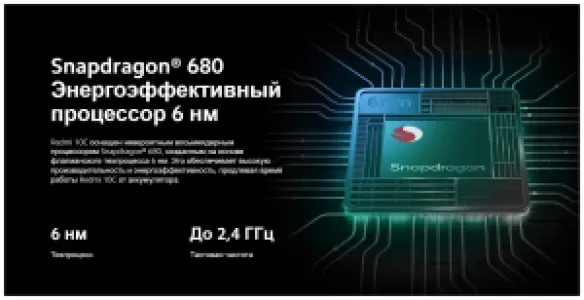 Смартфон Xiaomi Redmi 10C 3/64 ГБ RU, зеленая мята
