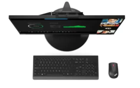 Монитор Lenovo 27" TIO 27, 16:9, IPS, QHD, 4ms, 350cd, 60Hz, HDMI, DP, USB, SPK, CAM, HAS