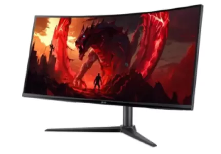Монитор Acer XZ340CUJ0bmiiphx 34'' 1500R, 21:9, VA, UWQHD, 1/5ms, 250cd, 120Hz, HDMI, DP, SPK, HAS