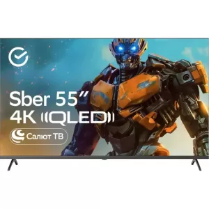Телевизор Sber 55" QLED 4K UHD Салют ТВ (SDX-55UQ5235)