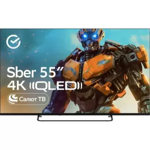 Телевизор Sber 55" QLED 4K UHD Салют ТВ (SDX-55UQ5236)