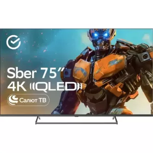 Телевизор Sber 75" QLED 4K UHD Салют ТВ (SDX-75UQ5231)