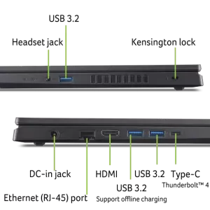 Ноутбук Nitro V 15 15,6" FHD 1920x1080/Core i5-13420H 16/512GB DDR4 RTX5050 8Gb DOS ACER