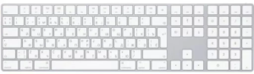 Клавиатура Apple Magic Keyboard with Numeric Keypad, серебристый (MXCJ3RS/A) Клавиатура Apple Magic Keyboard with Numeric Keypad, серебристый (MXCJ3RS/A)