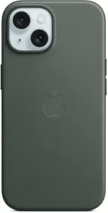 Чехол-накладка Apple MagSafe FineWoven для iPhone 15 Evergreen (MT3J3FE/A) Чехол-накладка Apple MagSafe FineWoven для iPhone 15 Evergreen (MT3J3FE/A)