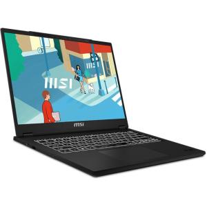 Ноутбук MSI Modern 14H Core i7-13700H 14” 16:10 FHD+ (1920x1200), 60Hz IPS DDR4 16GB*1 Iris Xe Graphics 512GB SSD 3cell (53.8Whr) 1.6kg Single backlight (White) DOS,1y Black KB Eng/Rus