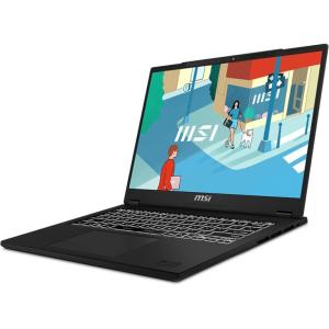 Ноутбук MSI Modern 14H Core i7-13700H 14” 16:10 FHD+ (1920x1200), 60Hz IPS DDR4 16GB*1 Iris Xe Graphics 512GB SSD 3cell (53.8Whr) 1.6kg Single backlight (White) DOS,1y Black KB Eng/Rus