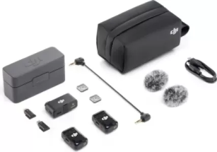 Беспроводной микрофон DJI Mic 2 (2 TX + 1 RX + Charging Case), черный Беспроводной микрофон DJI Mic 2 (2 TX + 1 RX + Charging Case), черный