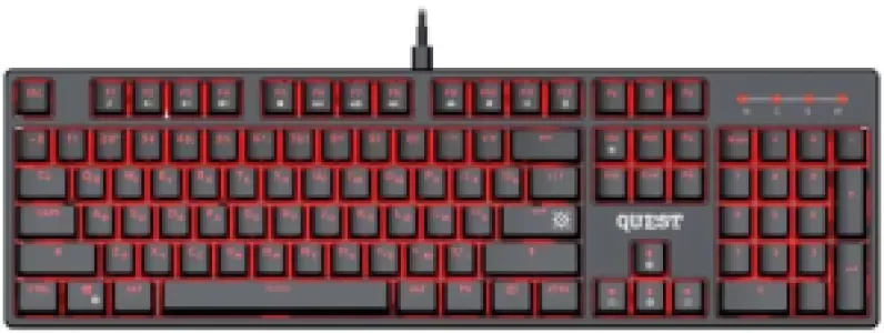 Клавиатура MECHANICAL QUEST GK-596 RU 45596 BLK DEFENDER