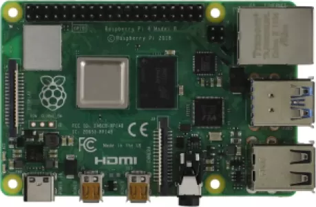 ПК Мини Raspberry Pi 4 Model B BCM2711 (1.5) 4Gb CR noOS GbitEth WiFi BT (RA545)