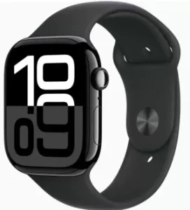 Часы Apple Watch Series 10 GPS 46mm Jet Black Aluminum Case/Black Sport Band Часы Apple Watch Series 10 GPS 46mm Jet Black Aluminum Case/Black Sport Band