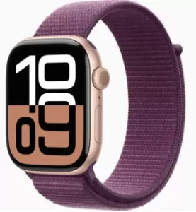 Часы Apple Watch Series 10 GPS 46mm Rose Gold Aluminum Case/Plum Sport Loop Часы Apple Watch Series 10 GPS 46mm Rose Gold Aluminum Case/Plum Sport Loop
