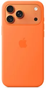 Чехол Apple Silicone Case с MagSafe для iPhone 17 Pro, оранжевый (Orange) MGFE4FE/A Чехол Apple Silicone Case с MagSafe для iPhone 17 Pro, оранжевый (Orange) MGFE4FE/A
