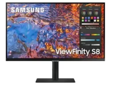 Монитор Samsung 27" S27B800PXI Black, 16:9, IPS, UHD, 5ms, 350cd, 60Hz, HDMI, DP, USB, USB-C, LAN, HAS