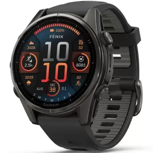 Смарт-часы Garmin Fenix 8 43mm Amoled Sapphire (010-02903-21) Carbon Gray DLC Titanium with Black/Pebble Gray Silicone Band Смарт-часы Garmin Fenix 8 43mm Amoled Sapphire (010-02903-21) Carbon Gray DLC Titanium with Black/Pebble Gray Silicone Band