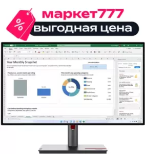 Монитор Lenovo 27" ThinkVision P27h-30 2560x1440 IPS LED черный