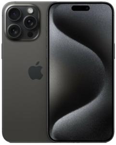 Смартфон Apple iPhone 15 Pro Max 1 ТБ, Dual: nano SIM + eSIM, черный титан Смартфон Apple iPhone 15 Pro Max 1 ТБ, Dual: nano SIM + eSIM, черный титан
