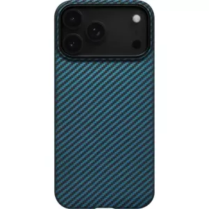 Накладка кевлар Pitaka Ultra-Slim Case для Apple iPhone 17 Pro Black/Blue (Черный/Синий) Накладка кевлар Pitaka Ultra-Slim Case для Apple iPhone 17 Pro Black/Blue (Черный/Синий)