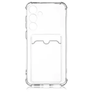 Накладка силикон Borasco для Samsung Galaxy S25 FE c отделом для хранения карт Прозрачная Накладка силикон Borasco для Samsung Galaxy S25 FE c отделом для хранения карт Прозрачная