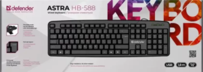 Клавиатура USB ASTRA HB-588 RU 45588 DEFENDER