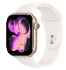 Смарт-часы Apple Watch Series 11 GPS 46mm Rose Gold Aluminum Case with Light Blush Sport Band M/L